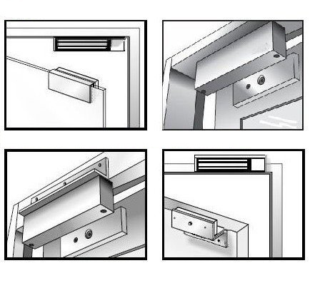 Монтаж электромагнитного замка на дверь